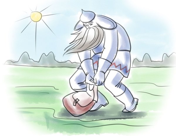 Богатырь рисунок легкий