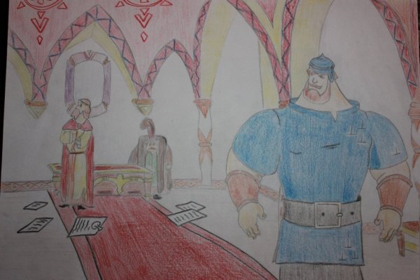 Илья Муромец и Святогор рисунок