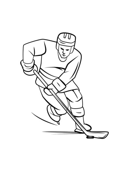 Лёгкие рисунки хоккеистов