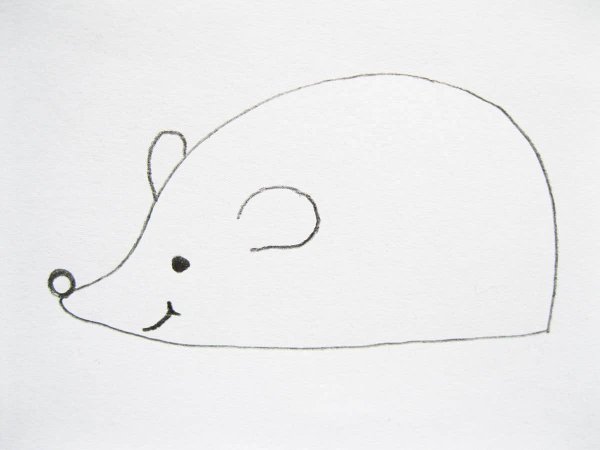 Нарисовать ежика поэтапно