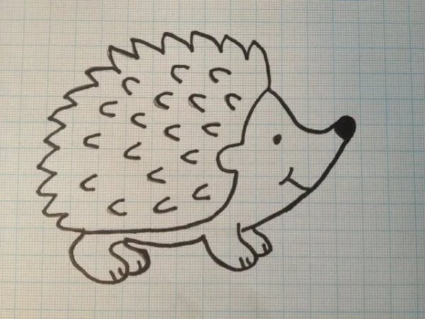 Рисунок ежа