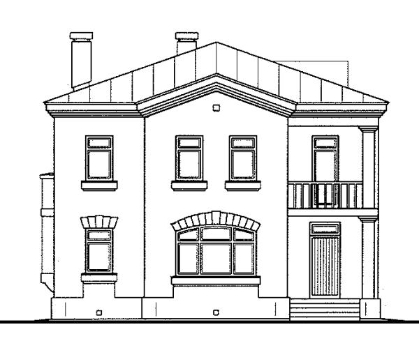 Дом снизу карандашом перспектива