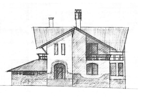 Угловая перспектива здания