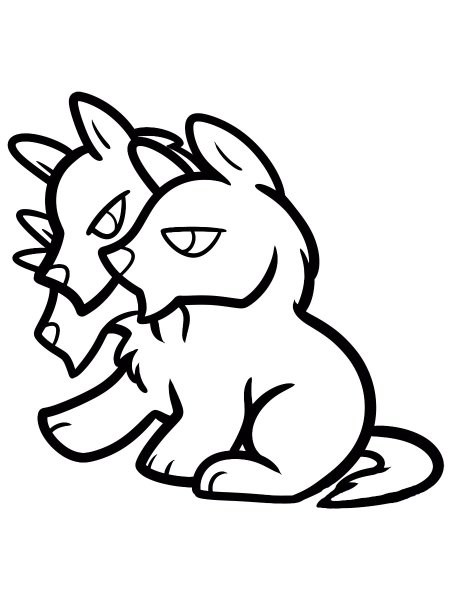 Цербер рисунок легкий