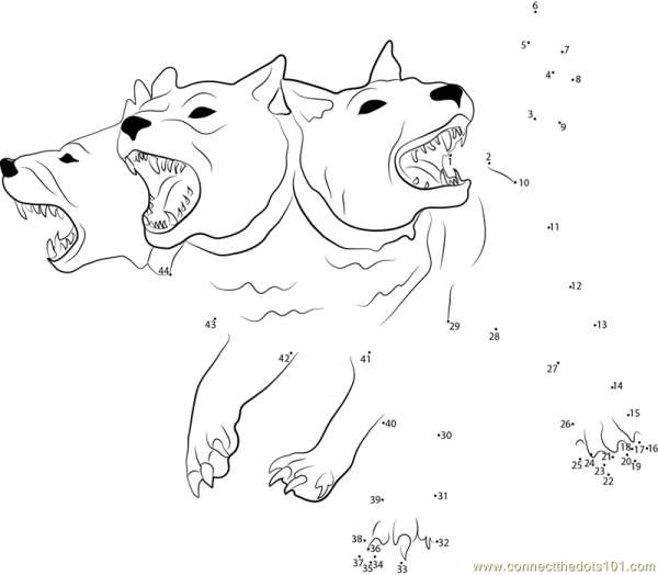 Цербер Аида раскраска