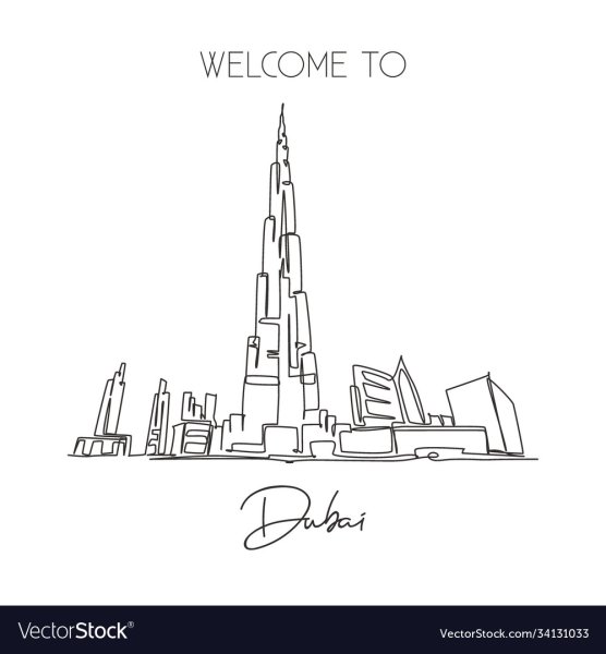 Бурдж Халифа эскиз