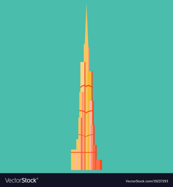 Бурдж-Халифа Дубай вектор