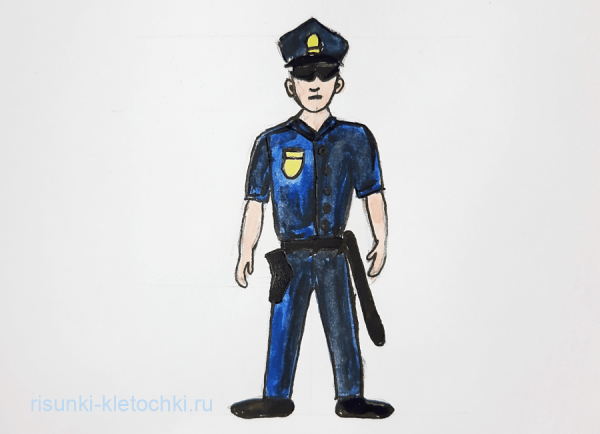 Рисование полицейский