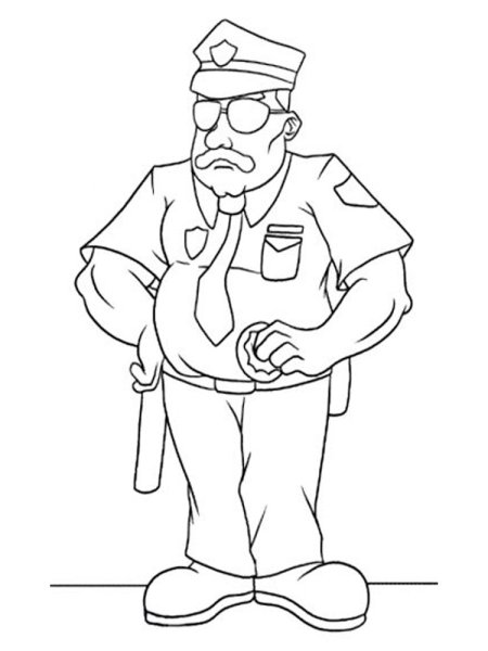 Полицейский рисунок