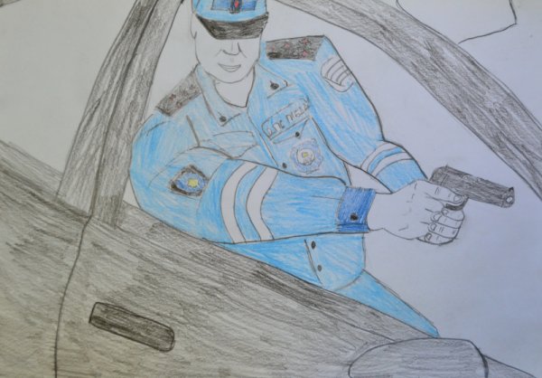 Полицейский рисунок