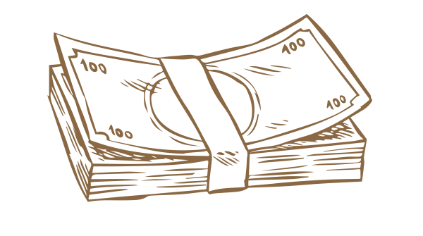 Нарисовать деньги карандашом