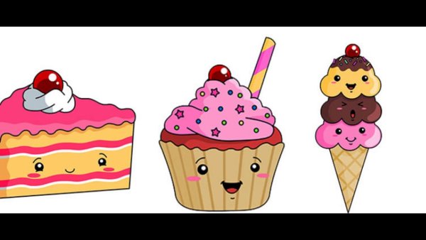 Картинки для срисовки вкусняшки