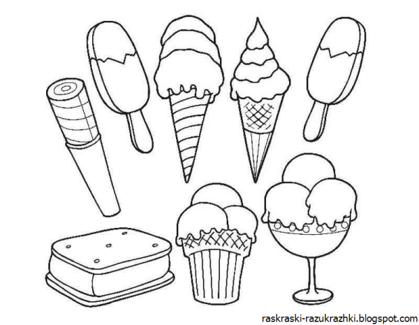 Маленькие рисунки вкусняшки для рисования