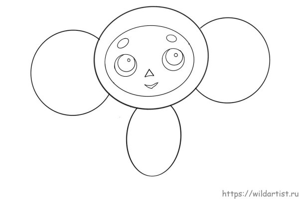 Чебурашка рисунок