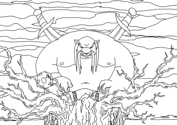 Илья Муромец и Соловей разбойник раскраска