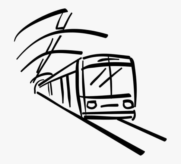 Нарисовать поезд метро