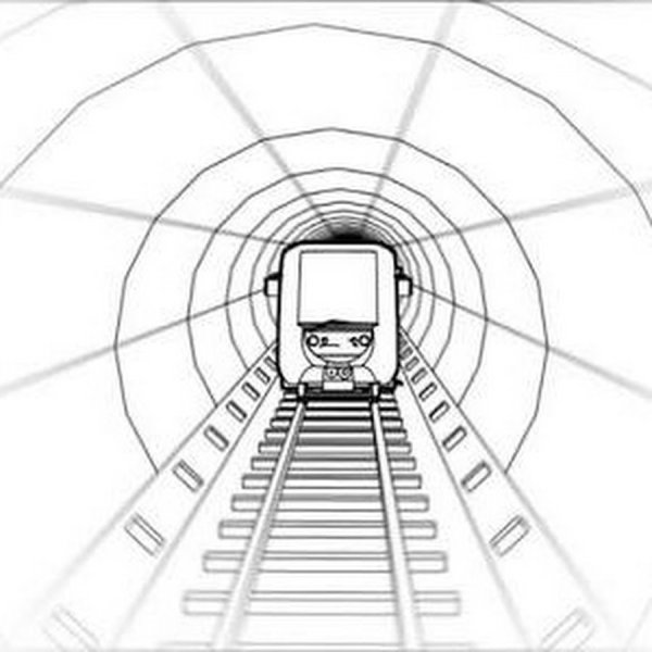 Вагон метро рисунок