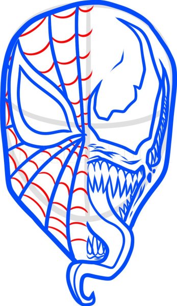 Веном рисунок легкий