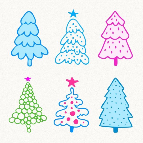 Рисунки на новый год несложные