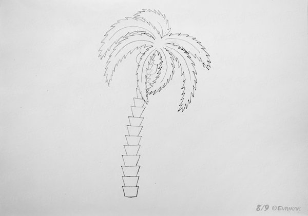 Пальма рисунок