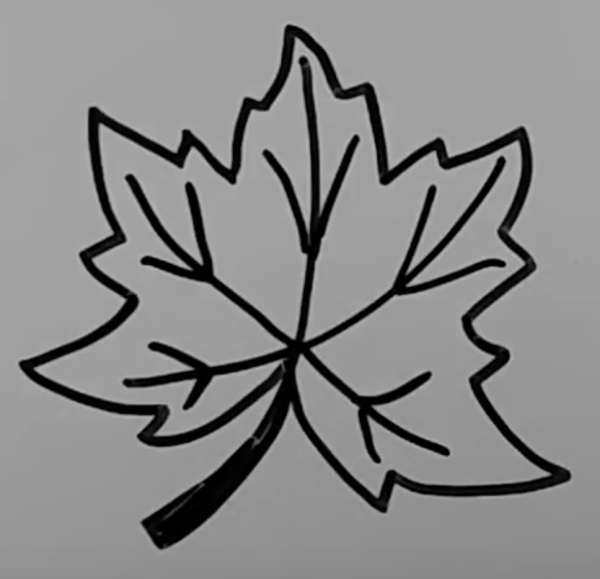 Листья для срисовки