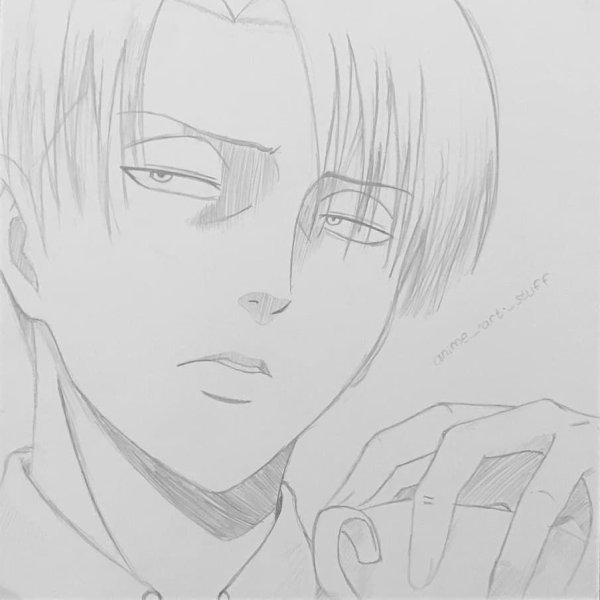 Леви атака титанов для срисовки