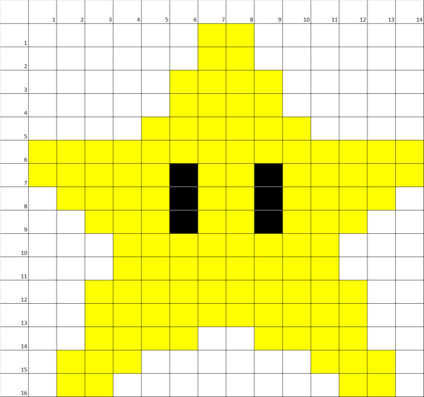 Рисунки по клеточкам