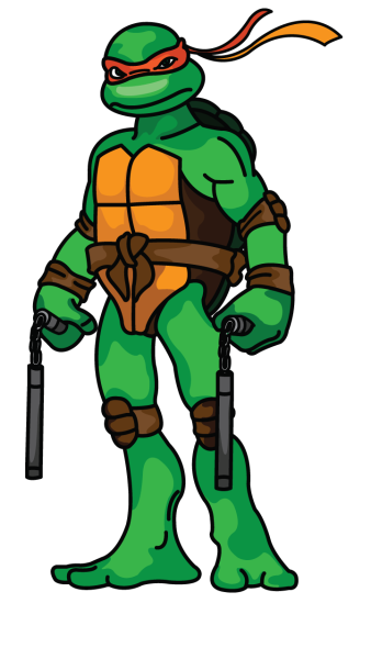 Черепашки ниндзя. Раскраска