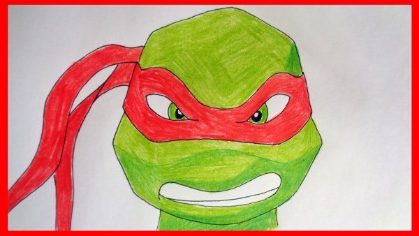 Леонардо Черепашки ниндзя срисовать