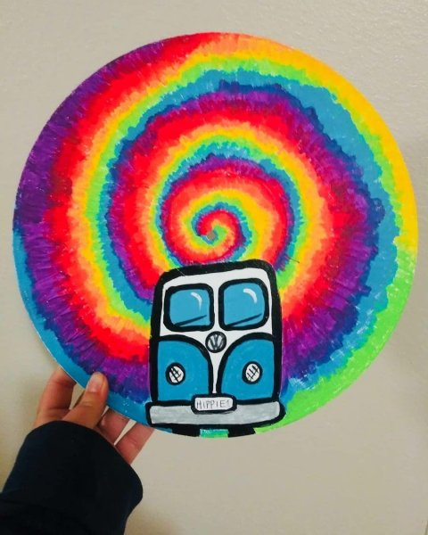 Эскизы в стиле хиппи