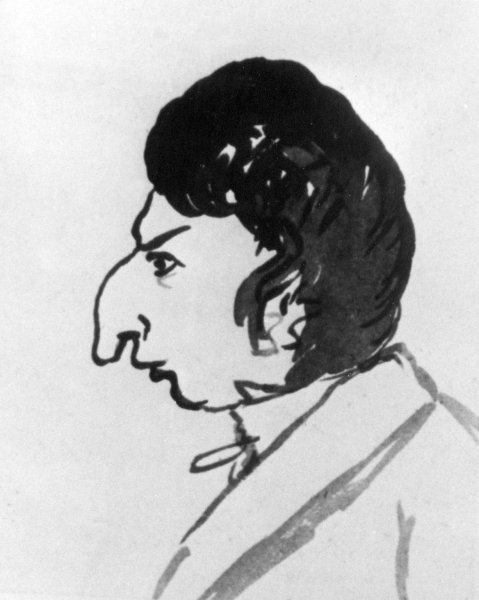 Александр Сергеевич Пушкин профиль