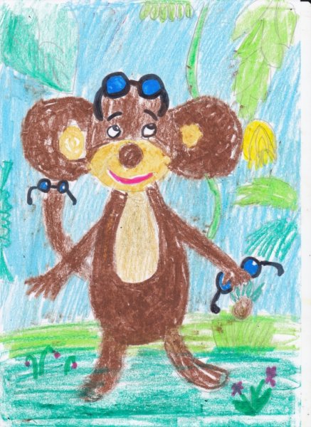 Рисунок к басне Крылова мартышка и очки