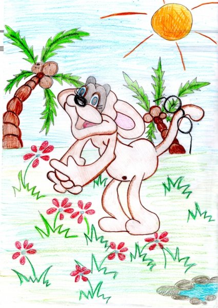 Рисунок к басне Крылова мартышка и очки 3 класс