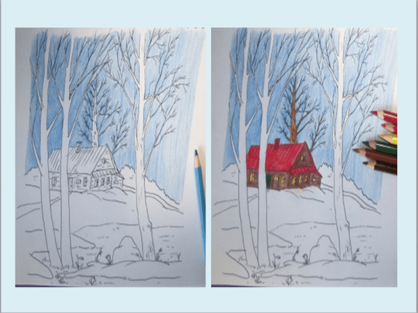 Зимние рисунки
