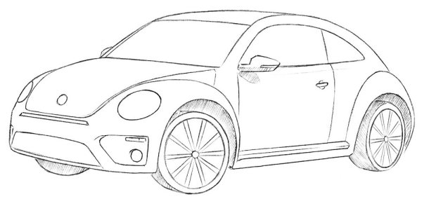 Лёгкие рисунки машинки