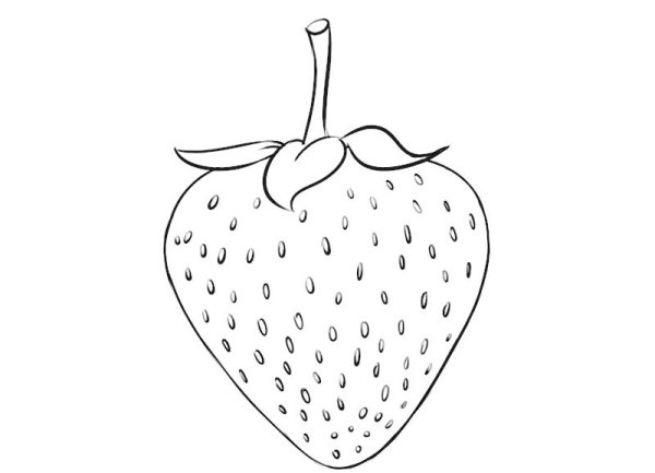 Рисуется клубника