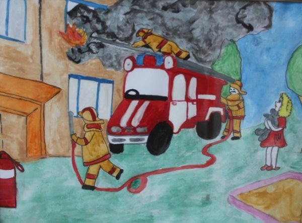 Рисунок пожарная безопасность