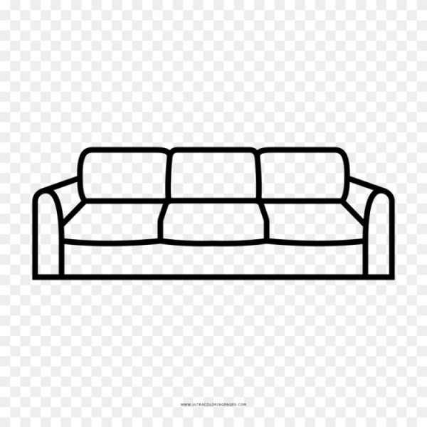 Диван сбоку вектор