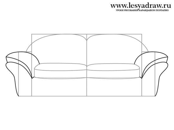 Эскиз дивана