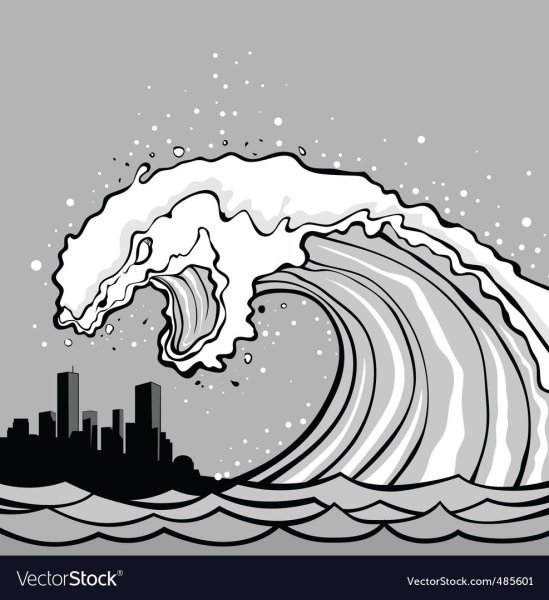 ЦУНАМИ рисунок