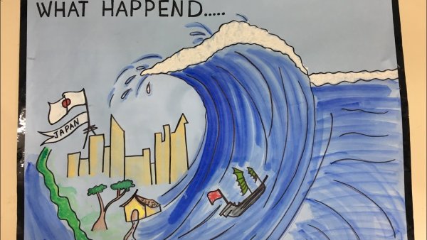 Плакат ЦУНАМИ