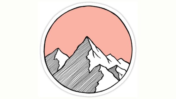 Стикеры горы