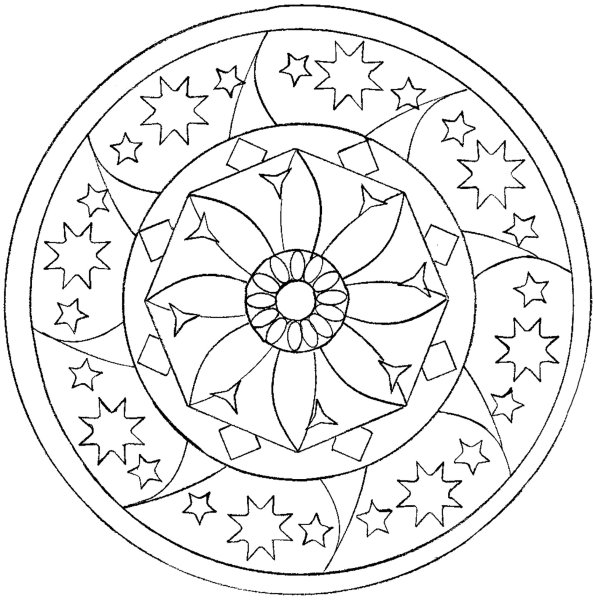 Мандала для детей 10 лет