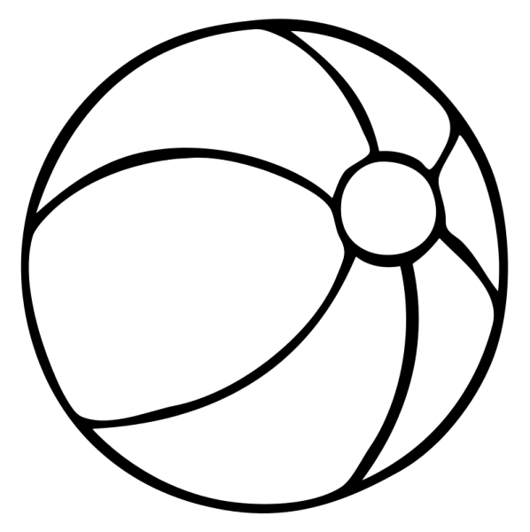 Мяч раскраска