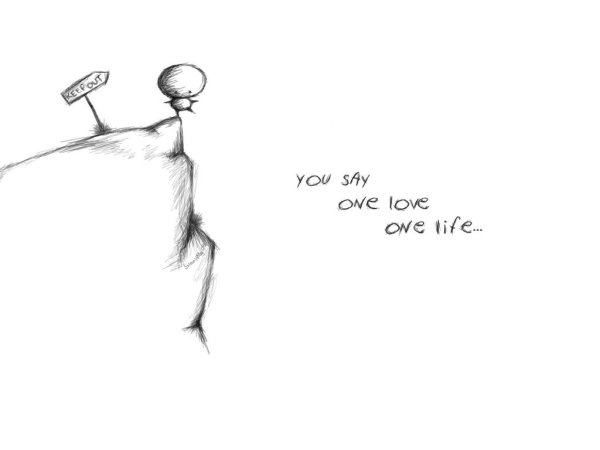 Цитаты с рисунком простым карандашом