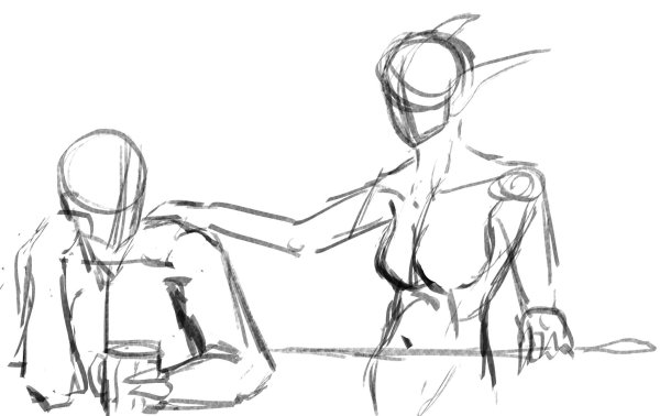 Скетч Китана