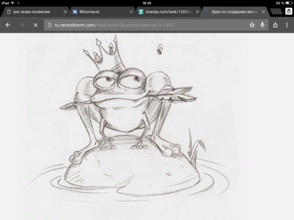 Царевна лягушка набросок