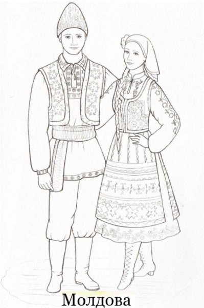 Сарафан рисунок карандашом