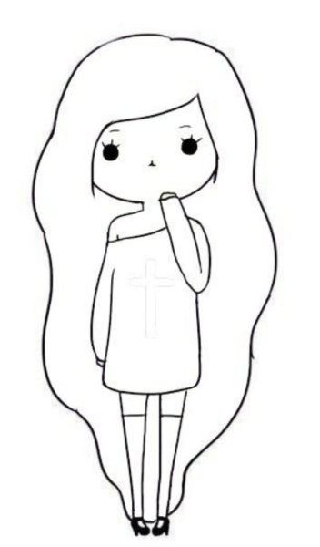 Рисунок кота легкий для срисовки