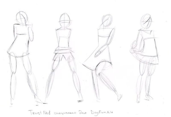 Картинки для срисовки одежда